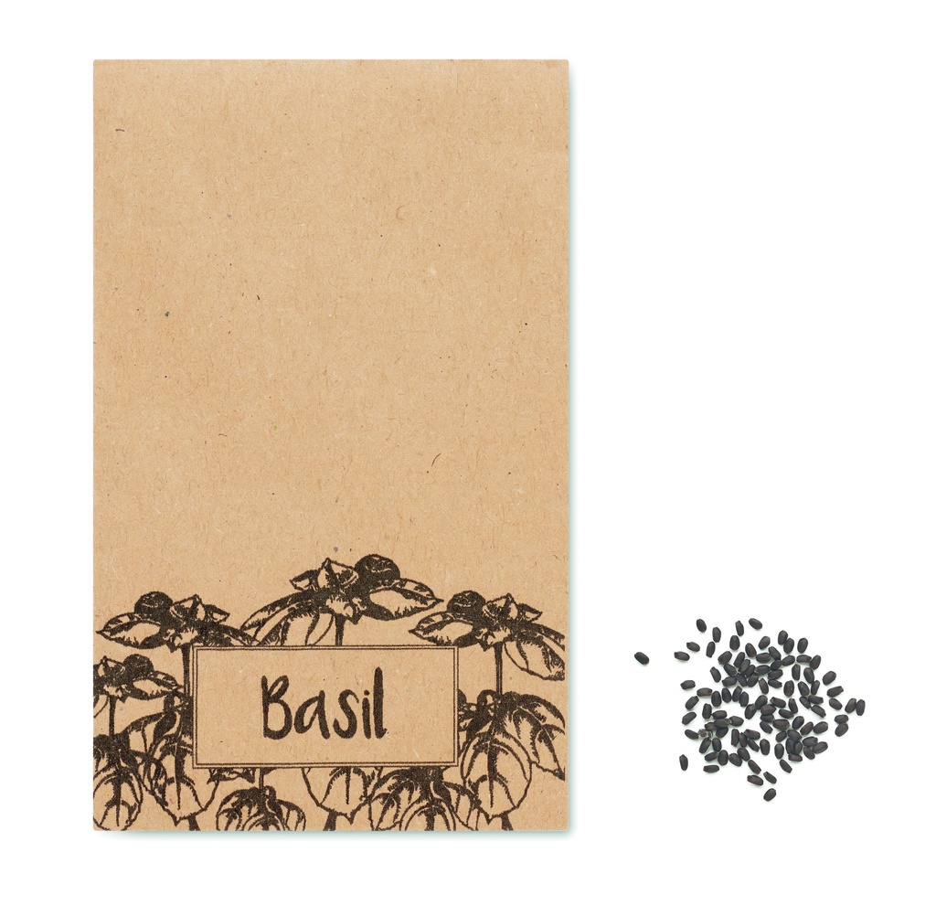 Semi di basilico in bustina artigianale