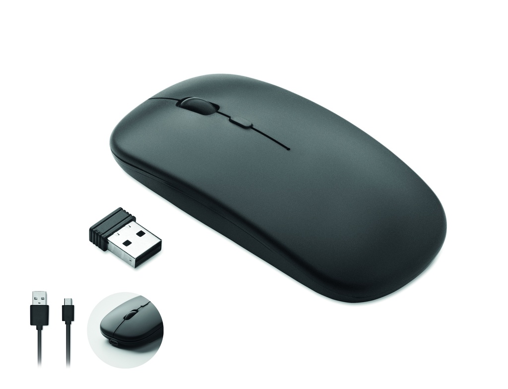 Mouse wireless ricaricabile