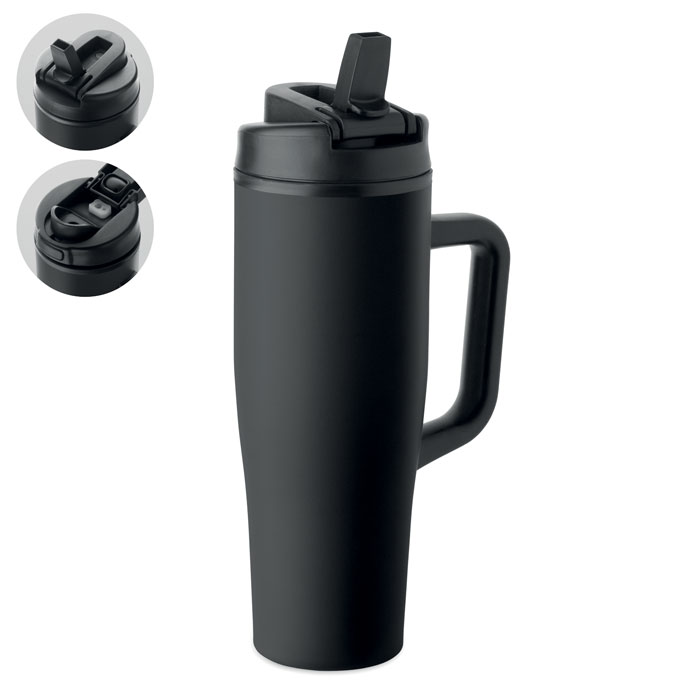 [MO3213-03] Bicchiere doppio strato 900 ml (Nero)