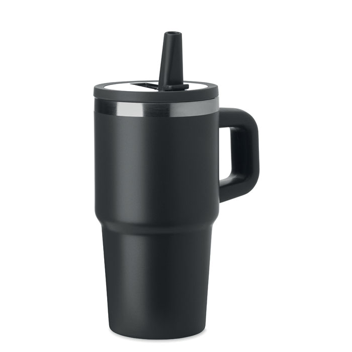 [MO3170-03] Bicchiere doppio strato. 500ml (Nero)