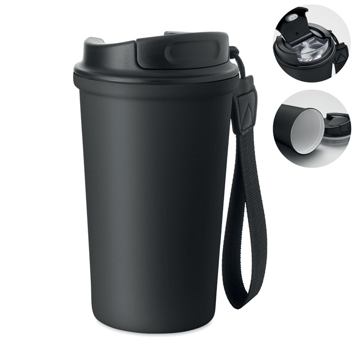 [MO3156-03] Bicchiere acciaio riciclato (Nero)