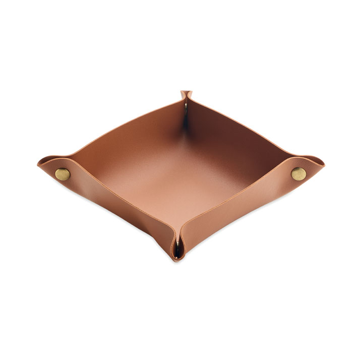 [MO3131-01] Svuotatasche pieghevole in PU (Marrone)