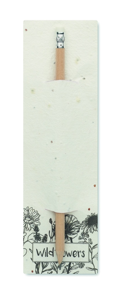 [MO2257-06] Matita con gomma su carta con semi