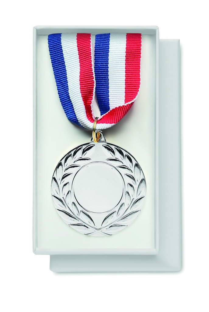 [MO2260-16] Medaglia di 5 cm di diametro (Argento metallizzato)