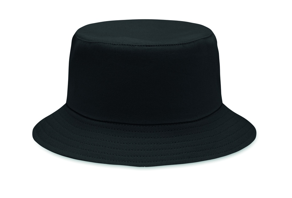 [MO2261-03] Cappello da sole in cotone spazzolato da 260 gr / m² (Nero)