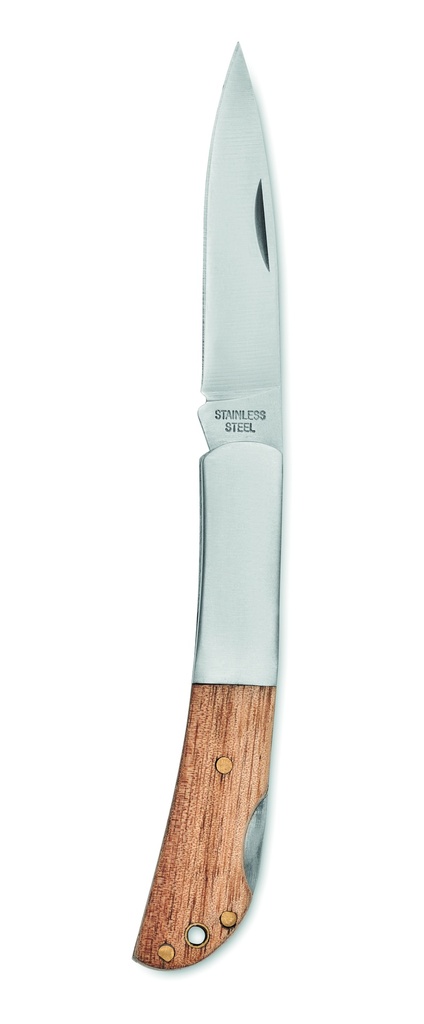 [MO2297-40] Coltello pieghevole in legno di acacia