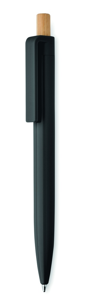 [MO2304-03] Penna a pressione in bambù e ABS riciclato (Nero)