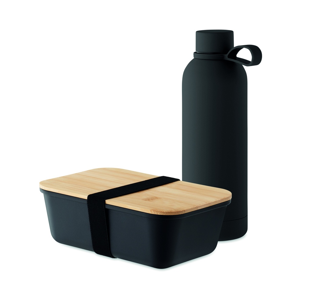 Set regalo con borraccia e portapranzo